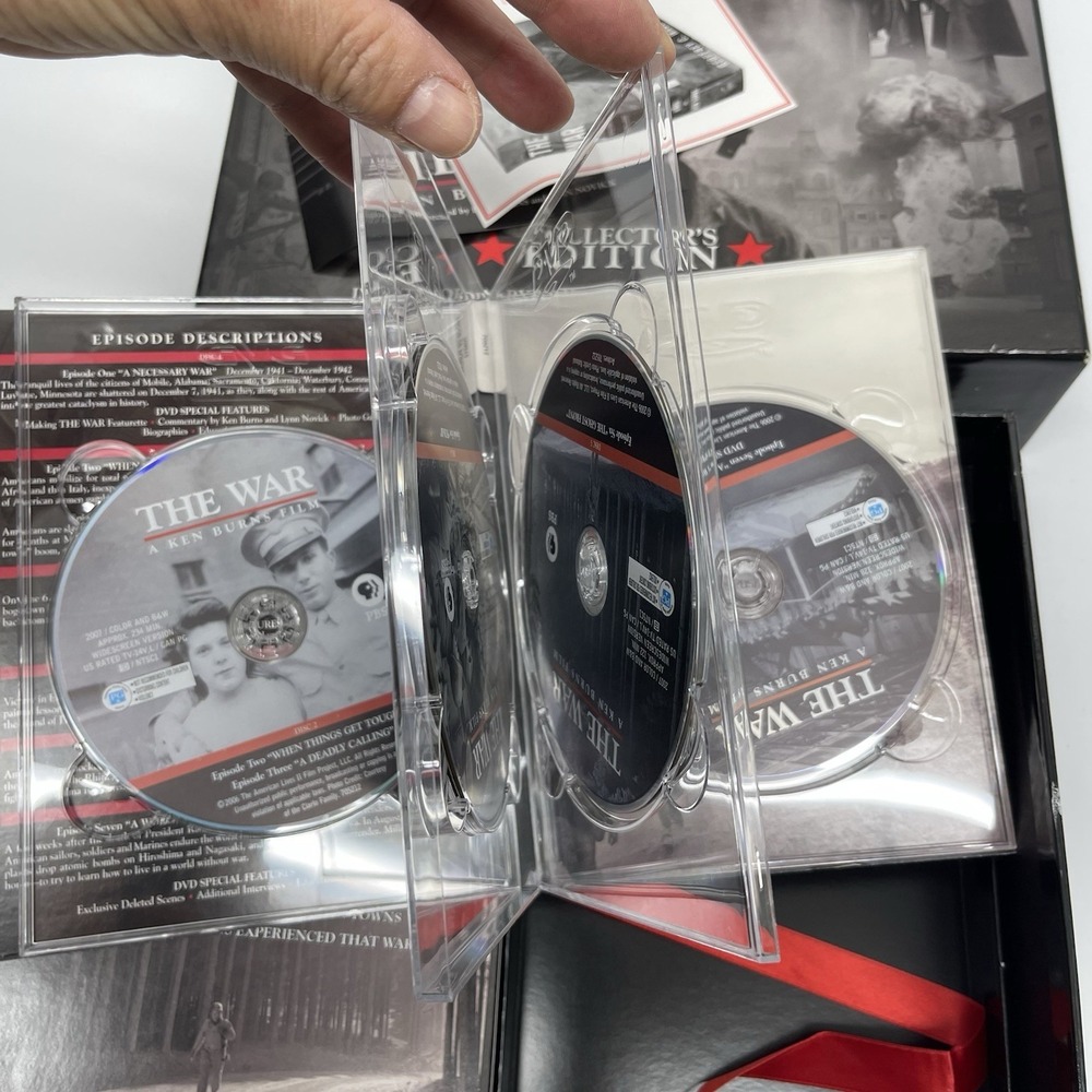 PBS Home Video The War Collector's Edition 6 Disc DVD Set Ken Burns MISSING BOOK - Picture 7 of 10